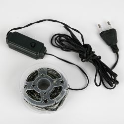 ULD-S3000-300-DGA WARM WHITE IP20 DEW Гирлянда светодиодная Роса. 30м. 300 светодиодов. Теплый белый свет. Провод зеленый. ТМ Uniel