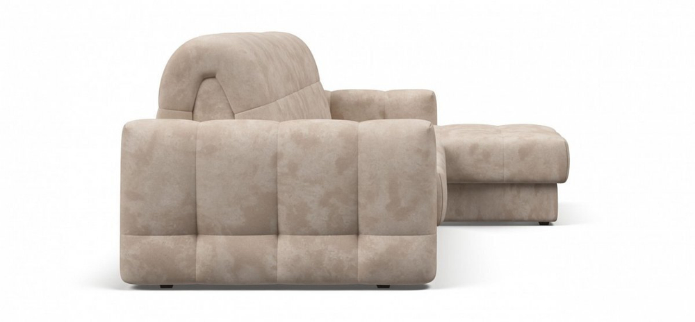 Угловой диван Босс Слип 160 Велюр Алькантара пепел