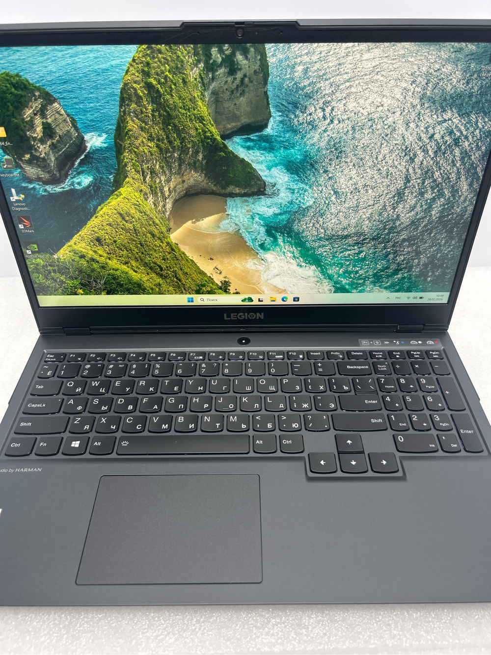 Ноутбук Lenovo Legion 5 15ARH05H (82B10083RU) 15.6"/AMD Ryzen 7 4800H /RAM 16 GB/SSD 512 GB/RTX2060/1920x1080/IPS 144 Hz/Windows 11/Подсветка кл-ры: LED/черный. Состояние: Уценка/большой след на матрице от клавиатуры/С1