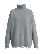 Кашемировый свитер “Torn” с рваным эффектом