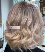 Balmain Hair Заколка-автомат Limited Edition Barrette ручной работы в цвете беж размер L