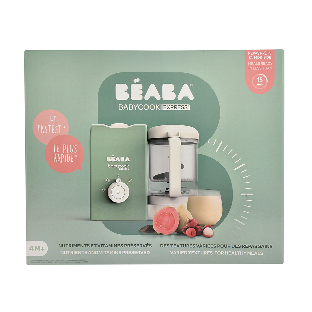 Уцененный товар: блендер-пароварка для детского питания 5 в 1 BEABA Babycook Express зеленый