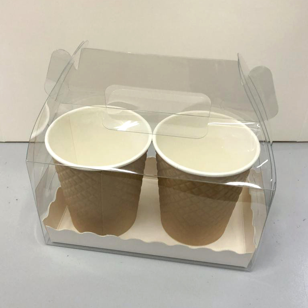 Упаковка прозрачная с ручками 16,5*9,5*16,5 см