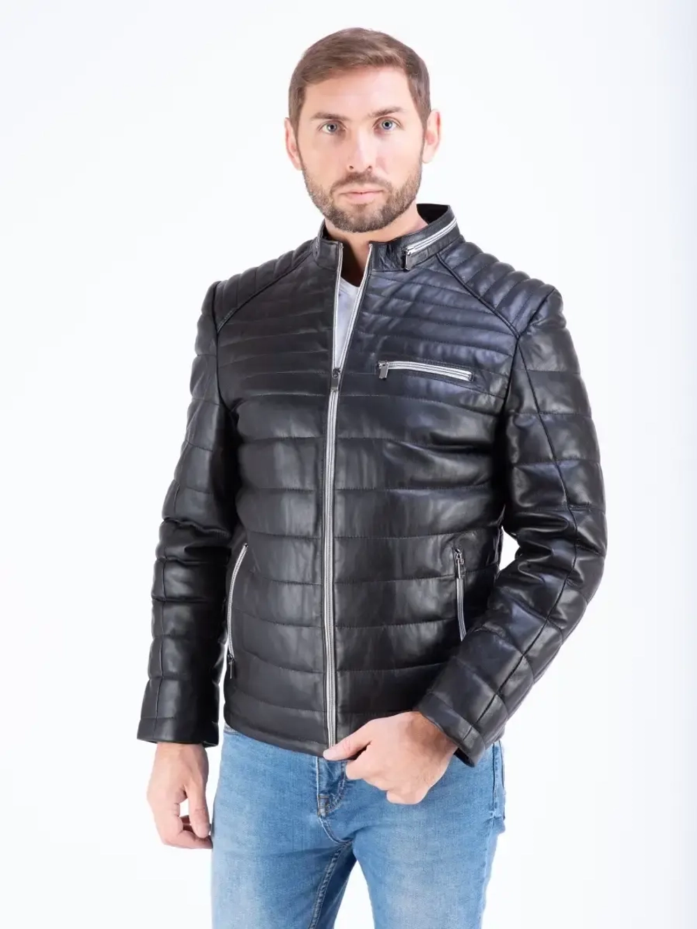 Куртка мужская из натуральной кожи