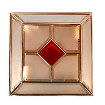 Люстра CREMASCO 1058/4PL-B Satinato+R.ROSSO GOLD