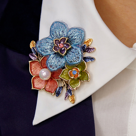 Брошь Shadore Букет XZ1442.27 M/G