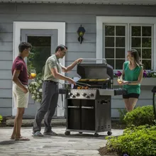 Газовый гриль Broil King BARON 490, 6 горелок, вертел, чёрный