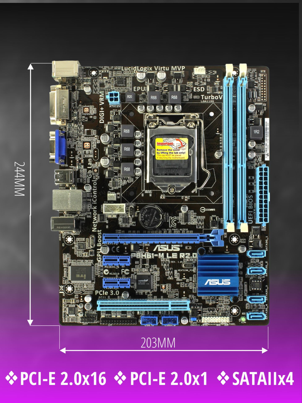 Материнская плата ASUS P8H61-M LE R2.0