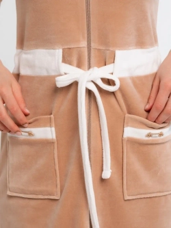 Халат велюровый молодежный с капюшоном