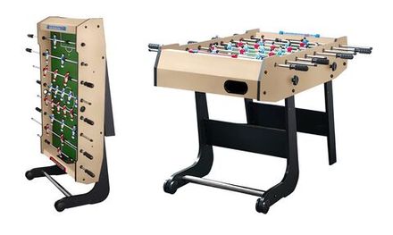 Игровой стол - футбол складной "Maccabi Mini" (121 x 61 x 81 см, светлый)