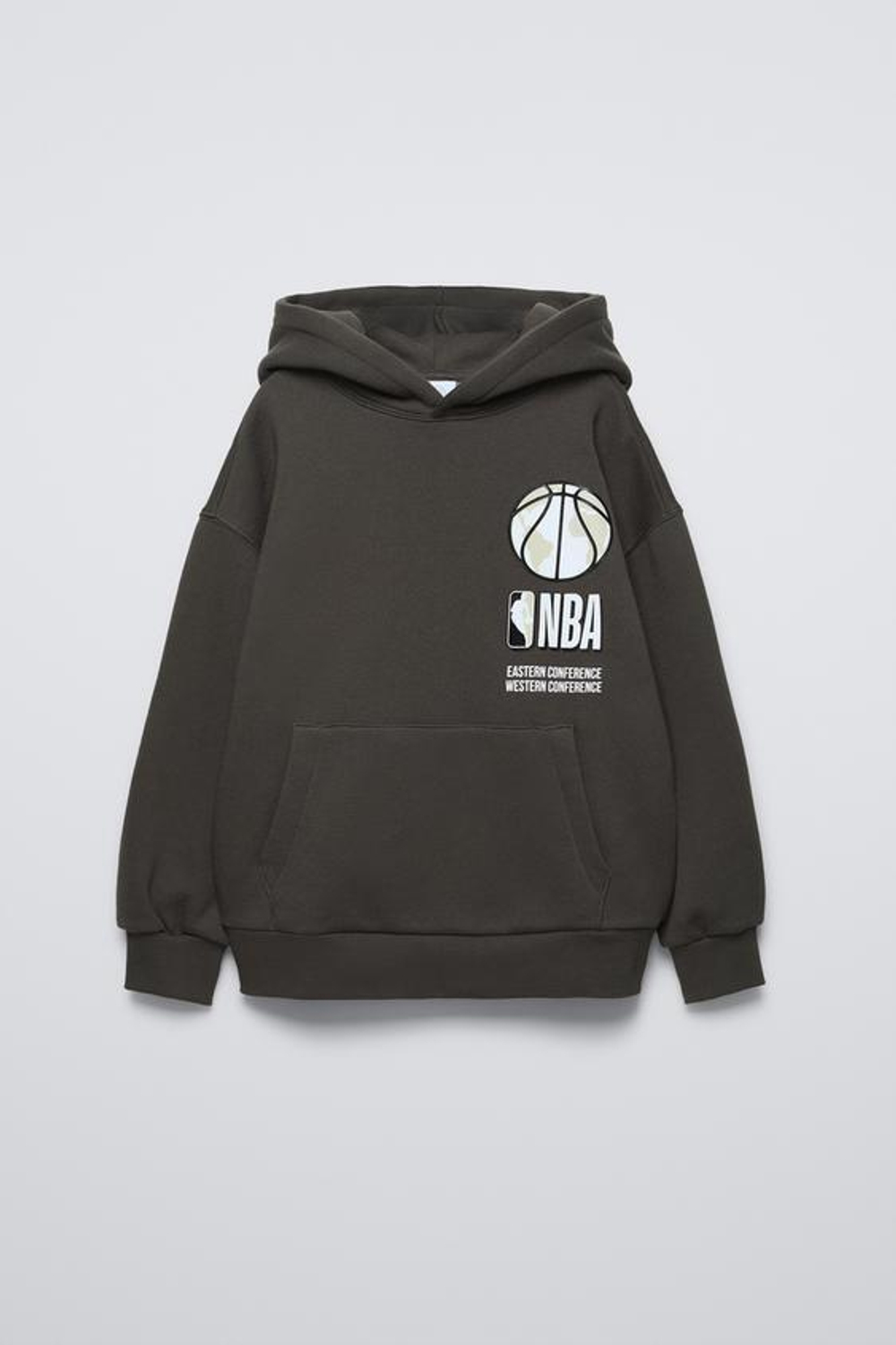ZARA ХУДИ С НАШИВКАМИ NBA ©, АНТРАЦИТОВО-СЕРЫЙ