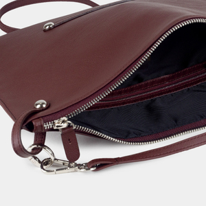 Сумка Tereze из кожи теленка, бордового цвета