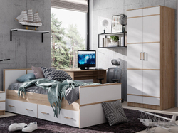 Кровать 90х200 с ящиками Сакура