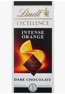 Швейцарский горький шоколад Lindt Excellence с апельсиновым соком и миндалем 100 г