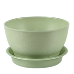 Кашпо "Фиалочка" с поддоном 0,8л (светло-зеленый)