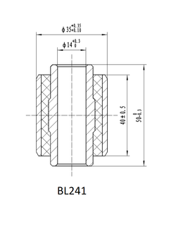 Втулка амортизаторов РИФ SA241, SA245 (с маркировкой 1)