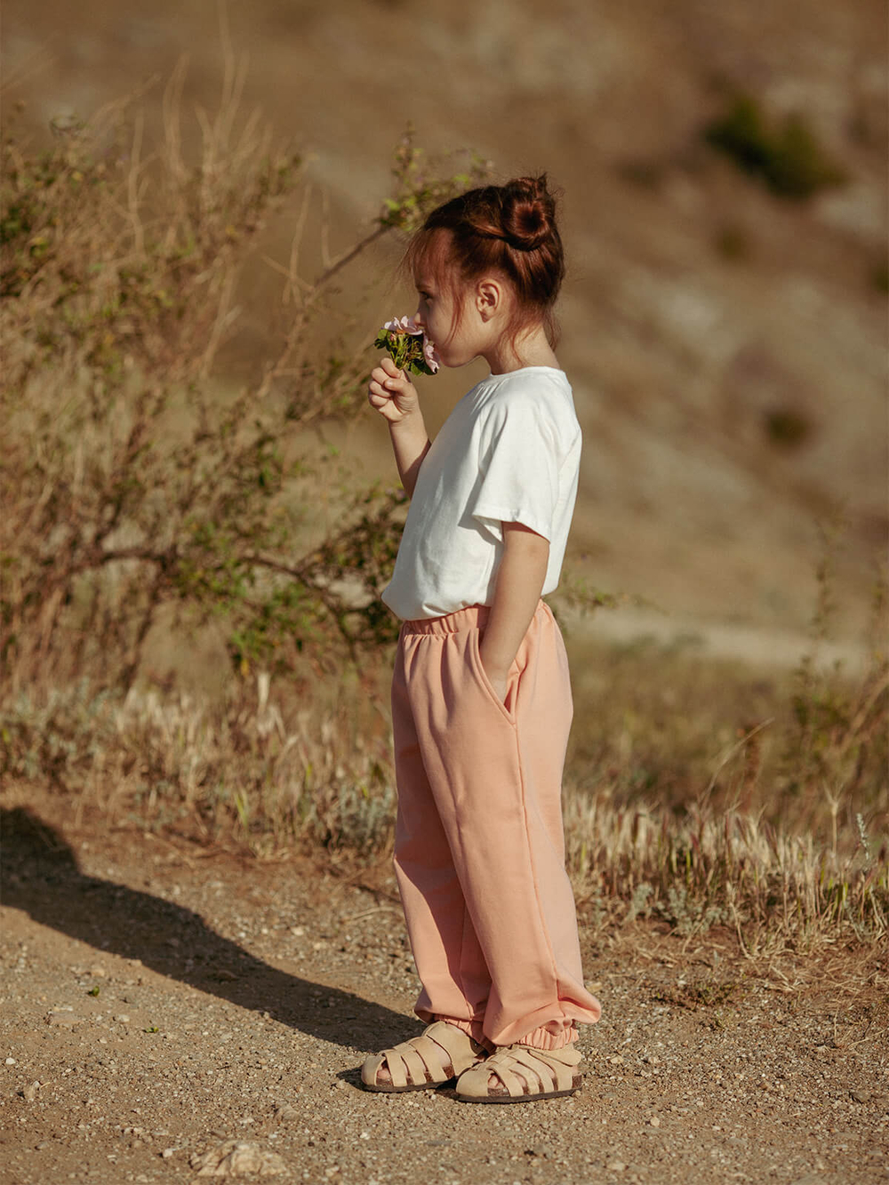 Брюки на резинке Mjölk Orange Cream