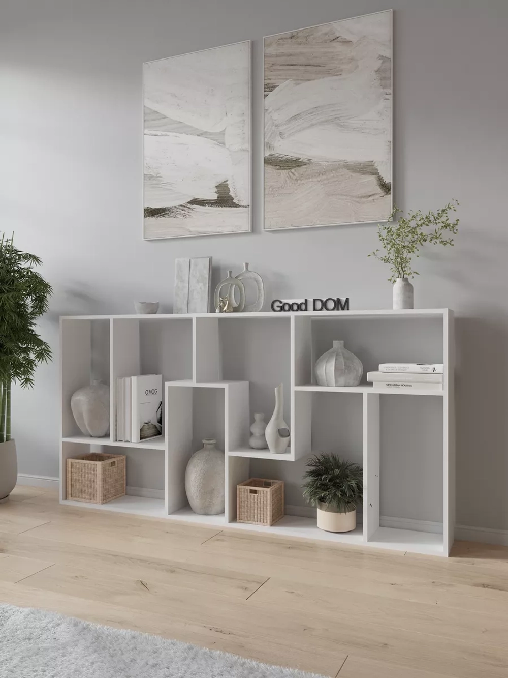 Стеллаж перегородка для зонирования