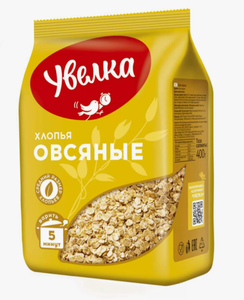 ХЛОПЬЯ УВЕЛКА ОВСЯНЫЕ 400ГР