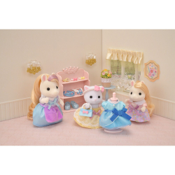 Sylvanian Families - Гардеробная принцессы + фигурка белой кошки 5645 / артикул   5645  / GTIN 5054131056455