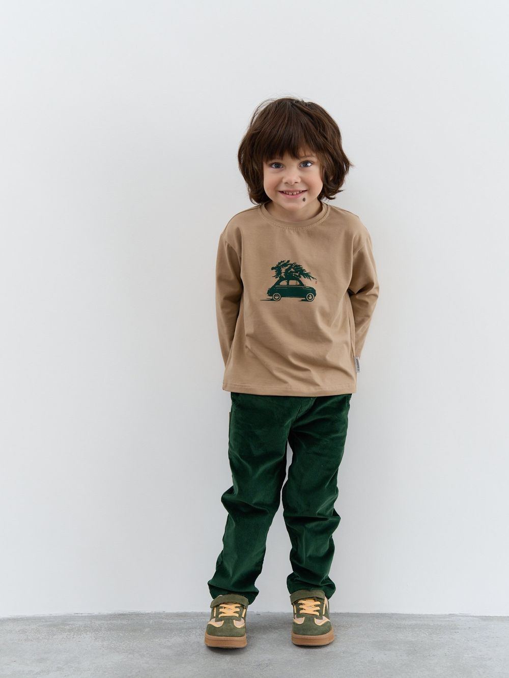 Лонгслив "Пралине" с принтом