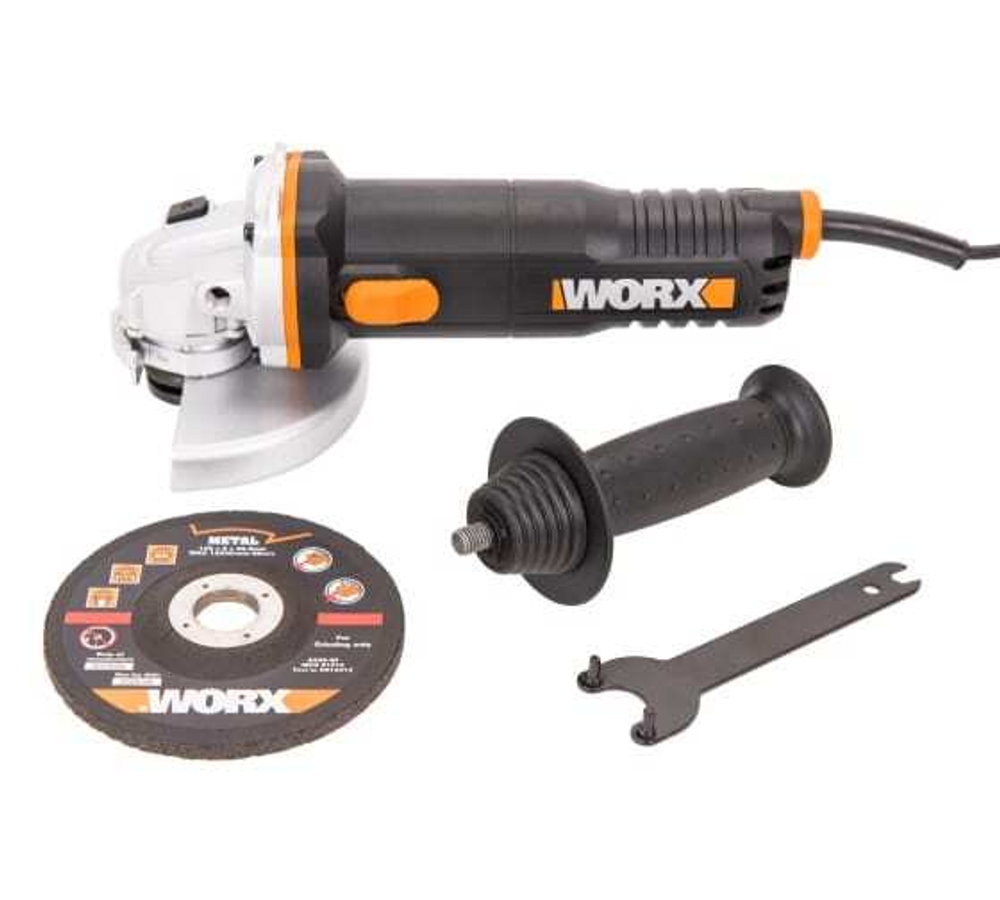 Шлифмашина угловая Worx WX712 кейс, 860 Вт, 125 мм