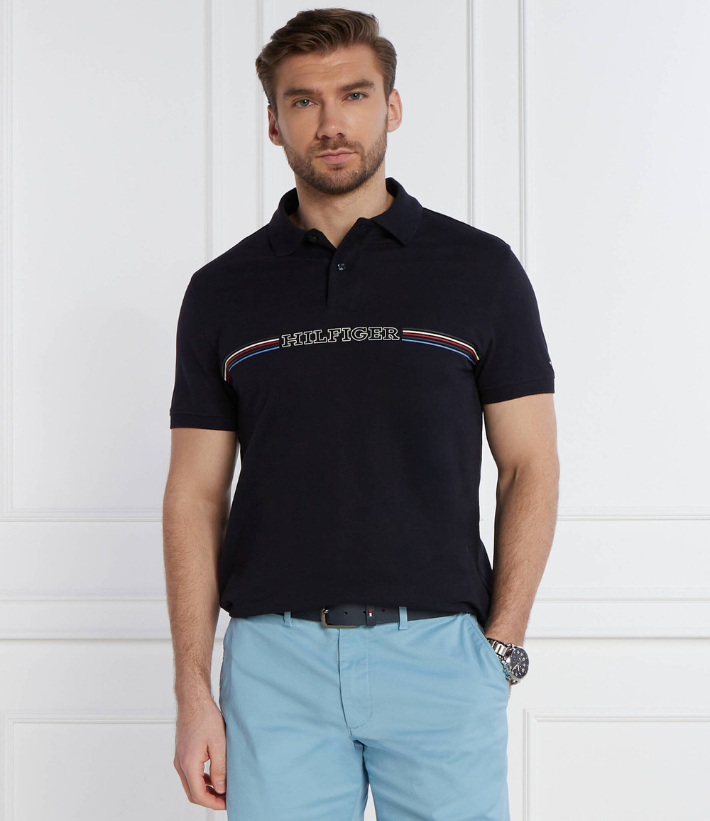 Поло Tommy Hilfiger - темно-синий(MW0MW34769)