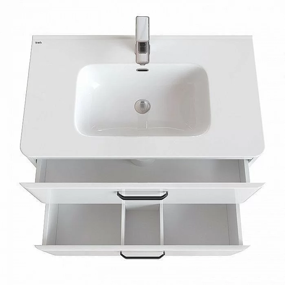 Тумба с раковиной IDDIS Brick BRI80W0i95K 80 белая