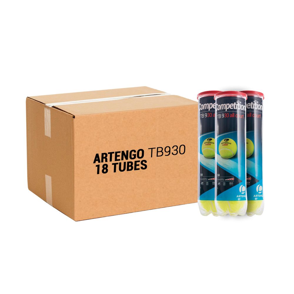 Теннисные мячи Artengo TB930 Speed *18 банок по 4 мяча в каждой