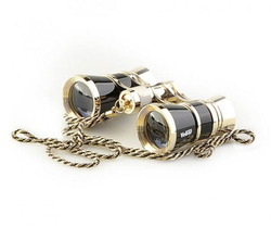 Театральный бинокль Veber БГЦ 3x25 D02 (черный с цепочкой)