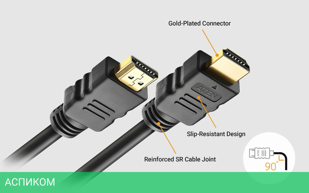 Кабель Aten HDMI v2.0 3м (2L-7D03H)