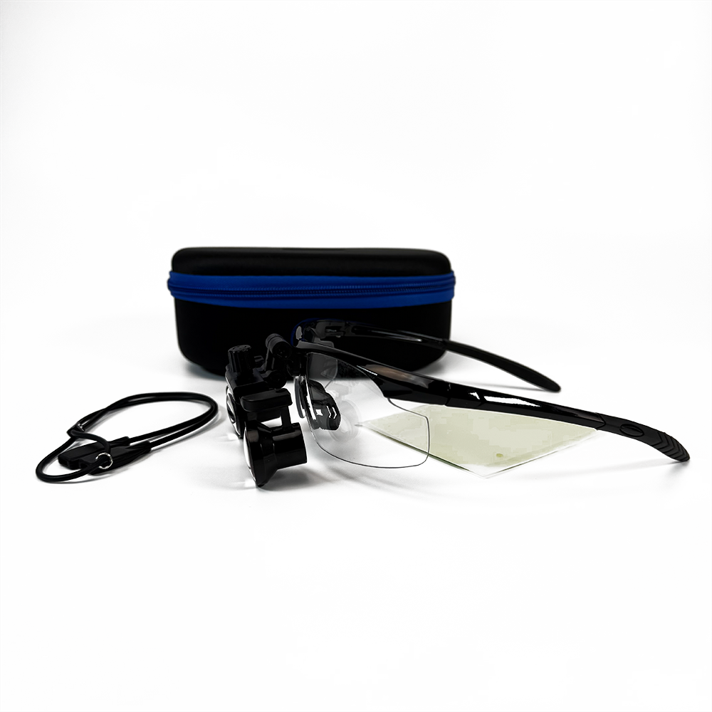 Лупы бинокулярные Hakori Galileo 2.5x (Flip-Up). Спортивная оправа