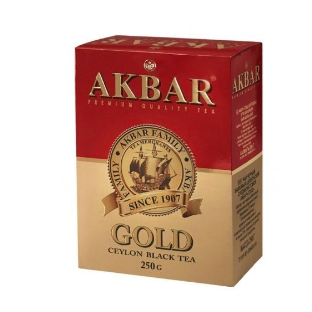 Чай черный среднелистовой Akbar Gold, 250г