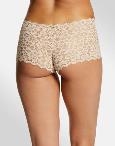 Восхитительные трусы-шорты из мягкого эластичного кружева (Размер: XXL) (Цвет: белый)