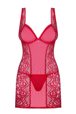 Роскошная коротенькая сорочка Rougebelle (Размер: S-M) (Цвет: красный)