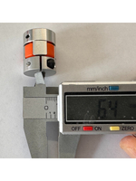 Муфта 2х-зубая металическая между двигателем и валом посадочные Ø5мм х Ø6.35мм (Китай)