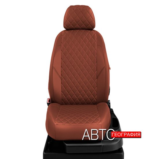 Чехлы на сиденья Volvo XC60 (2008-2017) из экокожи "Ромб"