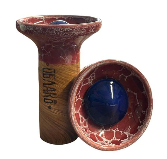 Облако Flow Blue on Burgundy Marble