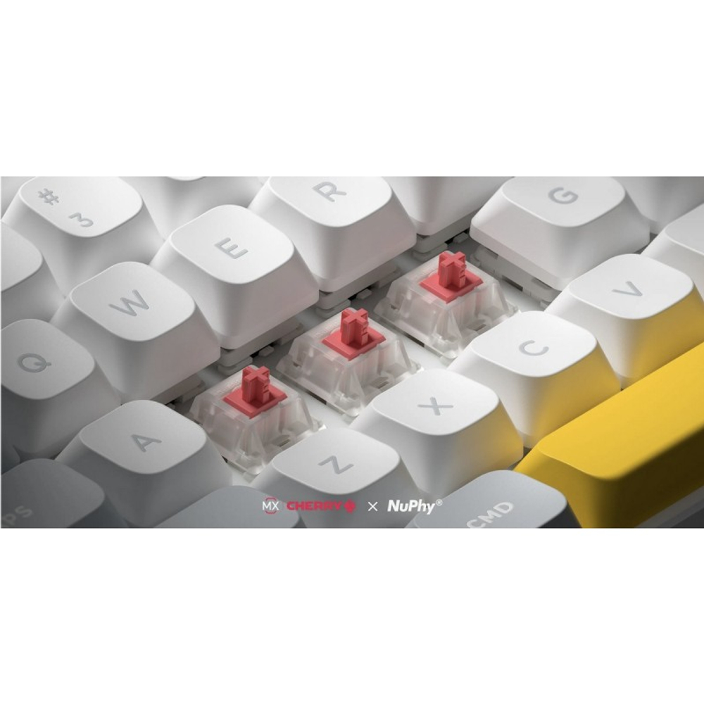 Беспроводная механическая клавиатура QMK Nuphy Halo75 V2 Obsidian Black, RGB, Hot Swap, Silent Red Switch (Halo75v2-OB-31)