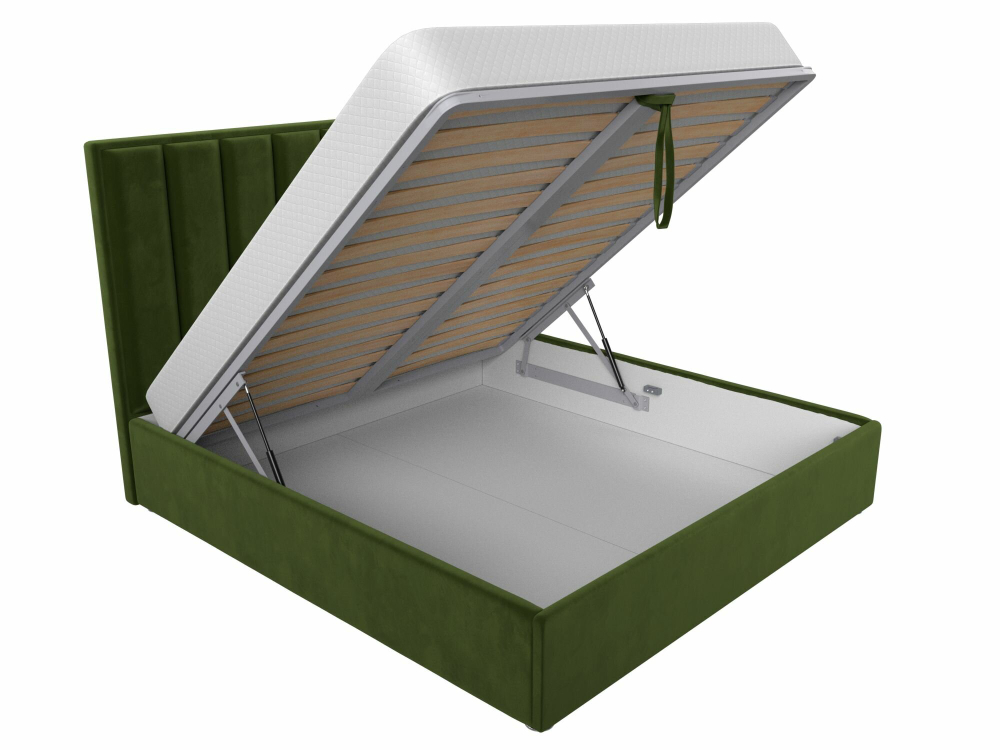 Кровать Афродита, спальное место 160х200, с подъёмным механизмом, микровельвет