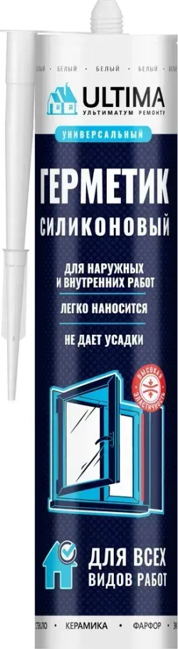 Герметик Силиконовый Универсальный Ultima U, Черный 280мл