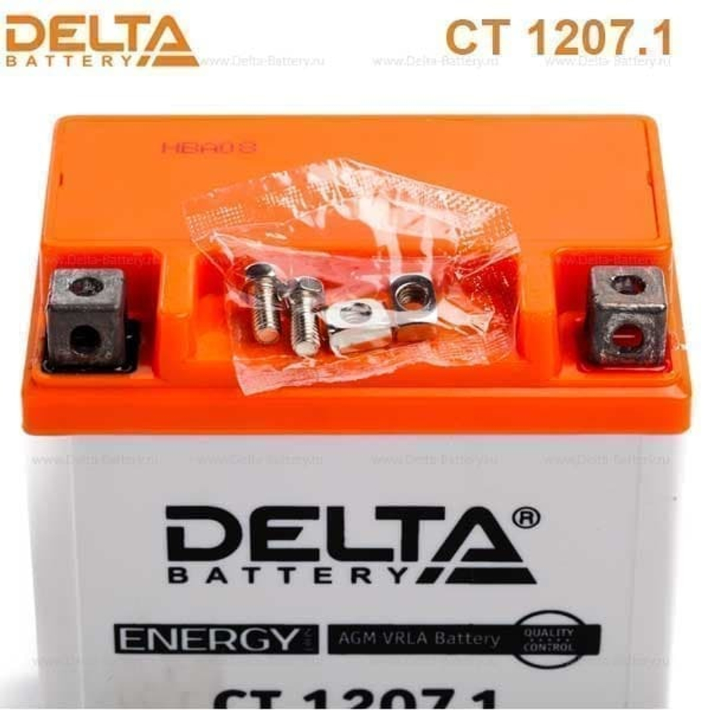 Аккумулятор Delta CT 1207.1 (12V / 7Ah) [YTX7L-BS]