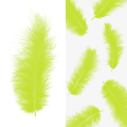 Перья светло-зелёный 30 шт