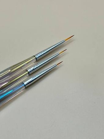 Набор кистей для дизайна 3 шт