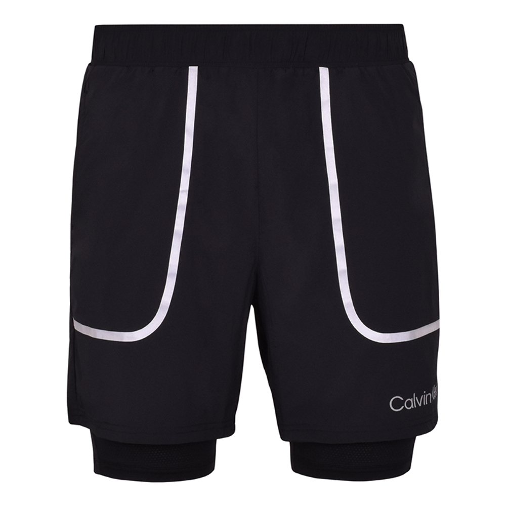 Мужские теннисные шорты Calvin Klein 2 in 1 Woven Short - black