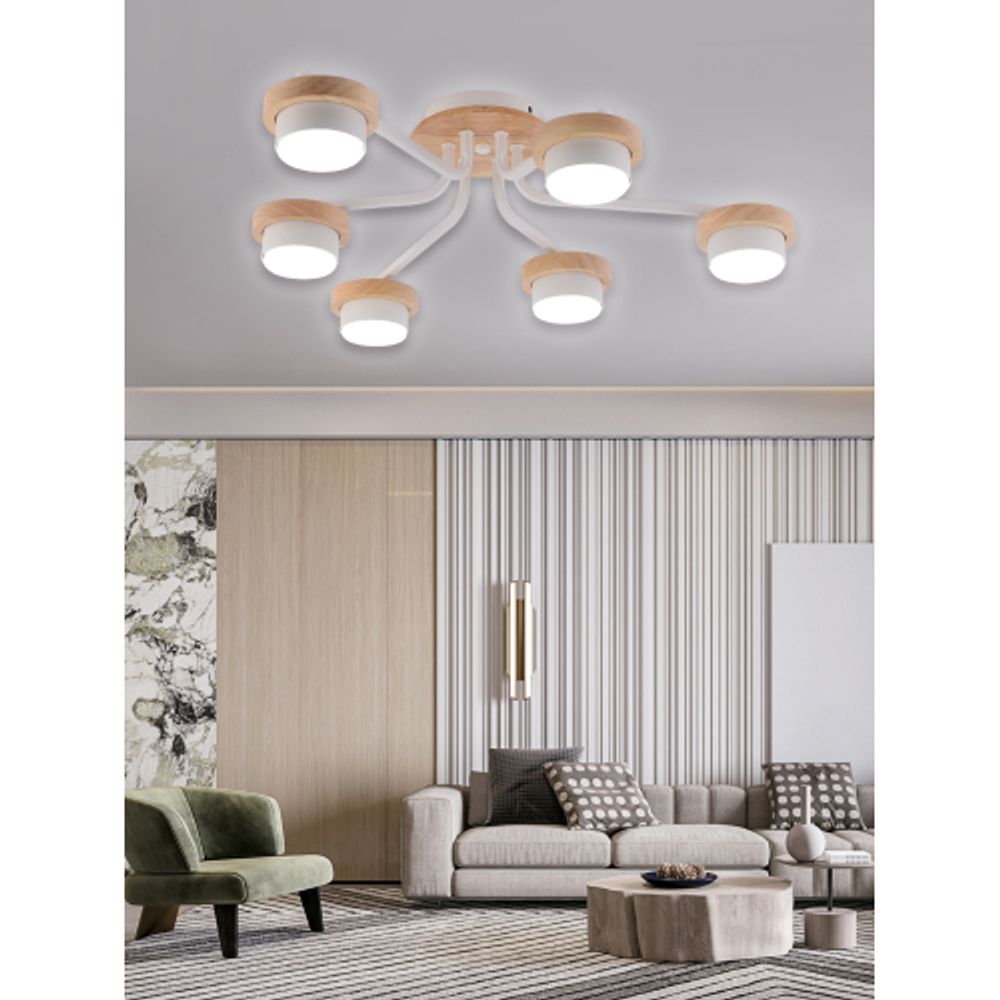 Люстра Rivoli Lois 3186-306 6хGX53 15 Вт модерн | Модерн
