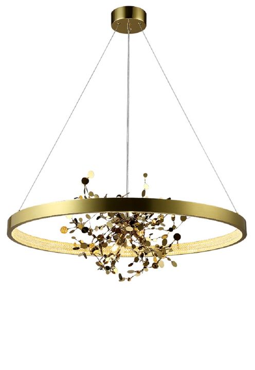 Подвесная люстра Crystal Lux GARDEN SPLED+4 D800 GOLD