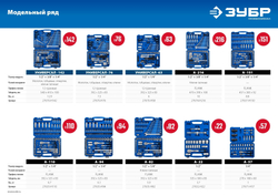 ЗУБР А-94, 94 предм., (1/2″ + 1/4″), универсальный набор инструмента, Профессионал (27635-H94)