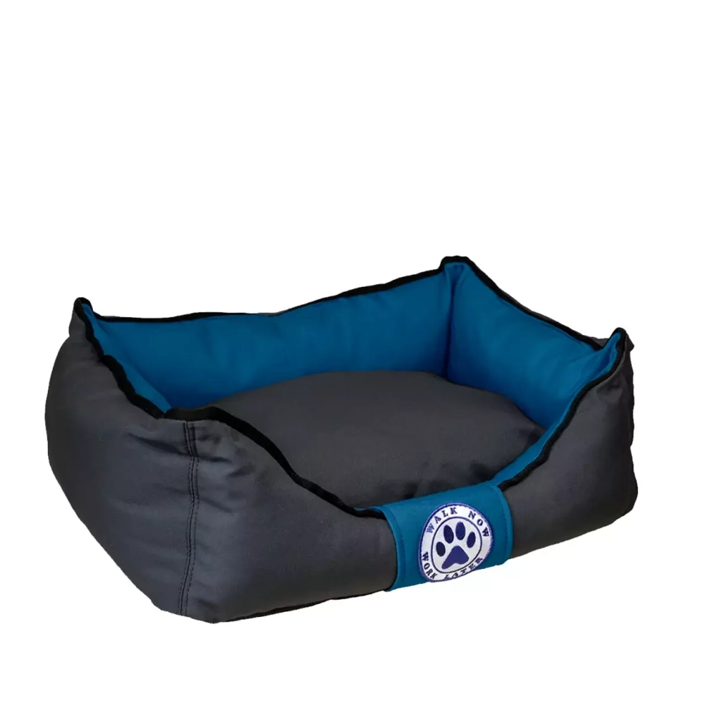 Лежанка для собак синяя размер S двухсторонняя Царь-лежанка Lapalandia