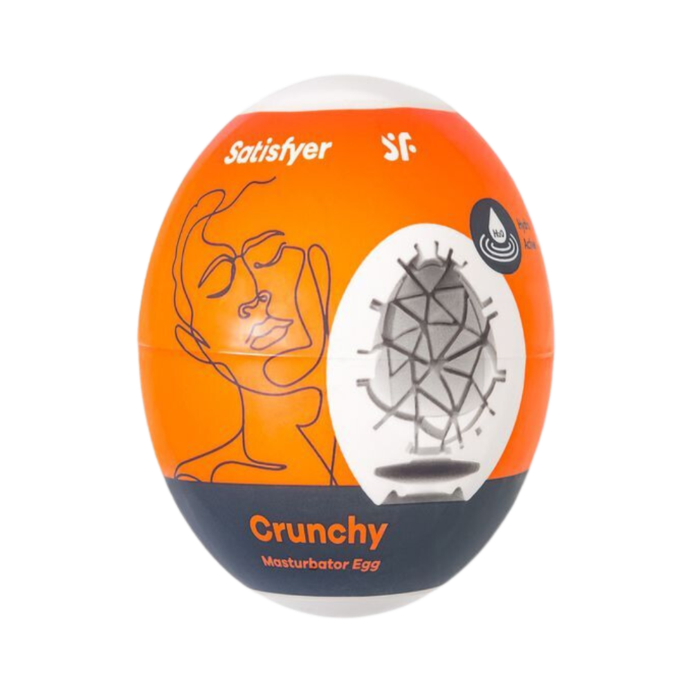 Яйцо мастурбатор Satisfyer Egg Single, рельеф Crunchy